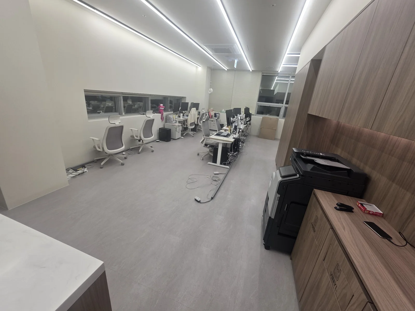 역삼동 사무실청소 후 개방형 업무공간 전체